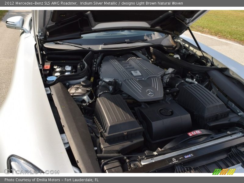 Iridium Silver Metallic / designo Light Brown Natural Woven 2012 Mercedes-Benz SLS AMG Roadster