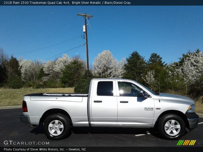 Bright Silver Metallic / Black/Diesel Gray 2018 Ram 1500 Tradesman Quad Cab 4x4