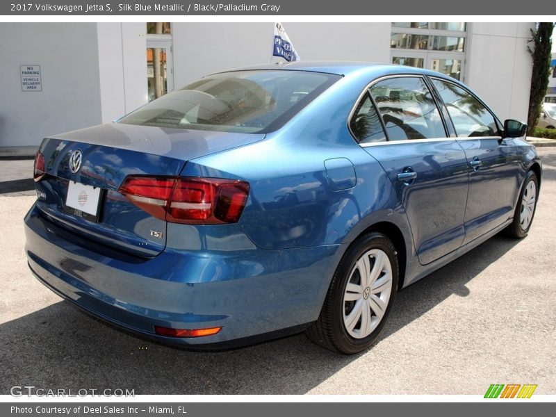 Silk Blue Metallic / Black/Palladium Gray 2017 Volkswagen Jetta S