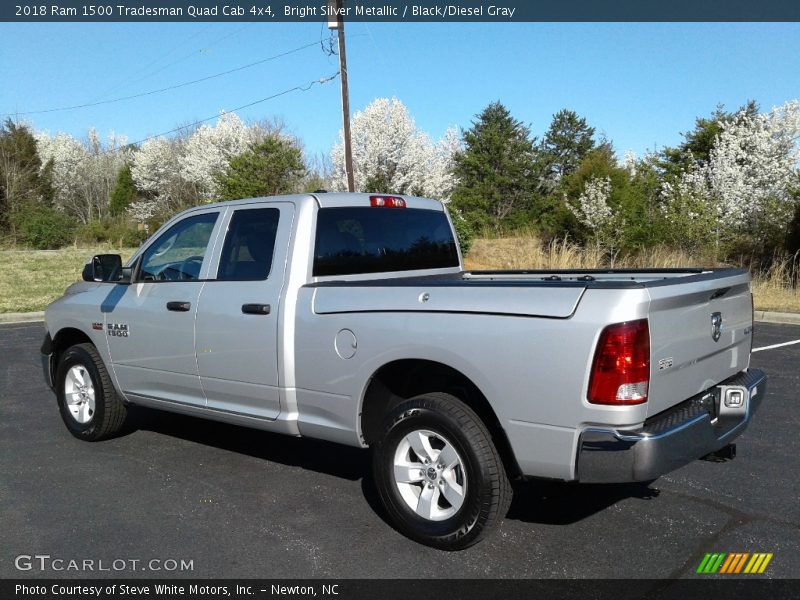 Bright Silver Metallic / Black/Diesel Gray 2018 Ram 1500 Tradesman Quad Cab 4x4