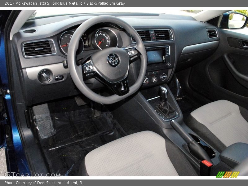 Silk Blue Metallic / Black/Palladium Gray 2017 Volkswagen Jetta S