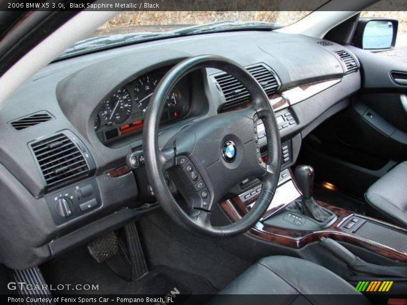Black Sapphire Metallic / Black 2006 BMW X5 3.0i
