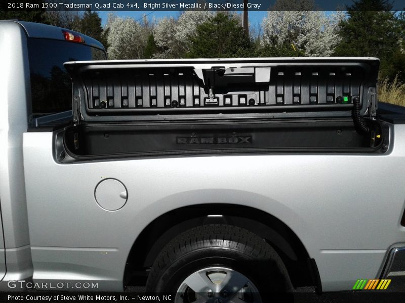 Bright Silver Metallic / Black/Diesel Gray 2018 Ram 1500 Tradesman Quad Cab 4x4