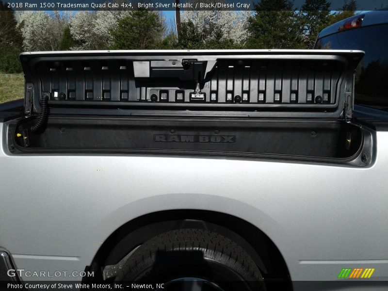 Bright Silver Metallic / Black/Diesel Gray 2018 Ram 1500 Tradesman Quad Cab 4x4