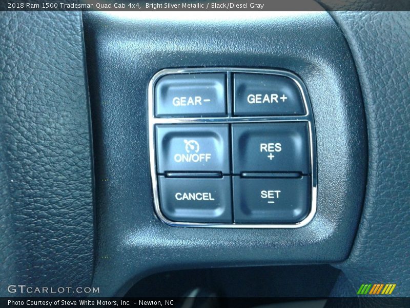 Bright Silver Metallic / Black/Diesel Gray 2018 Ram 1500 Tradesman Quad Cab 4x4
