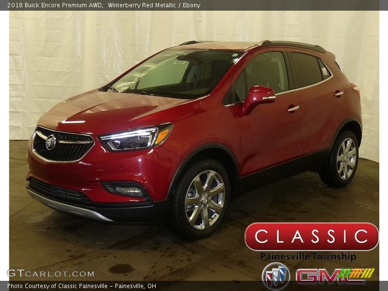 Winterberry Red Metallic / Ebony 2018 Buick Encore Premium AWD
