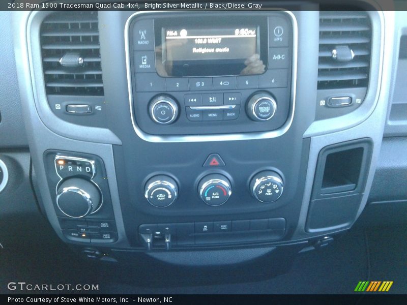 Bright Silver Metallic / Black/Diesel Gray 2018 Ram 1500 Tradesman Quad Cab 4x4