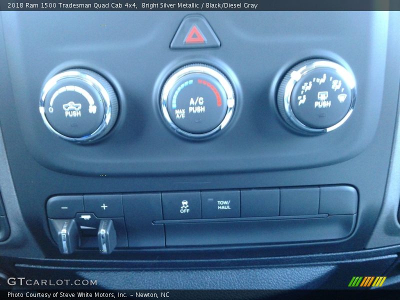 Bright Silver Metallic / Black/Diesel Gray 2018 Ram 1500 Tradesman Quad Cab 4x4
