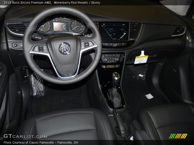 Winterberry Red Metallic / Ebony 2018 Buick Encore Premium AWD