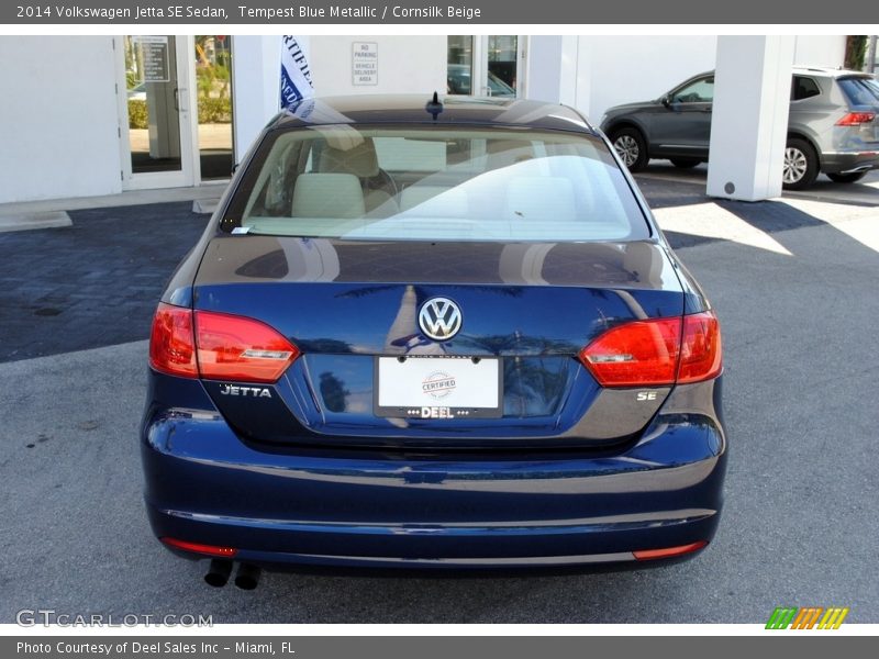 Tempest Blue Metallic / Cornsilk Beige 2014 Volkswagen Jetta SE Sedan