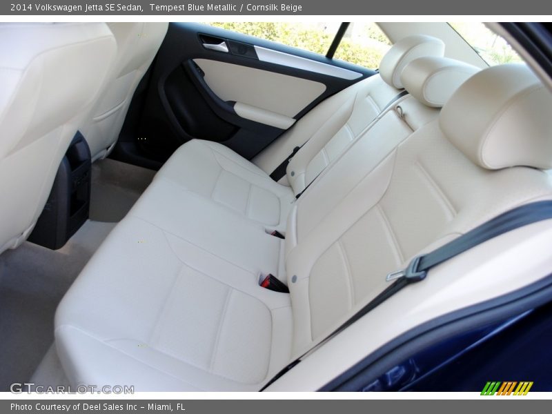 Tempest Blue Metallic / Cornsilk Beige 2014 Volkswagen Jetta SE Sedan