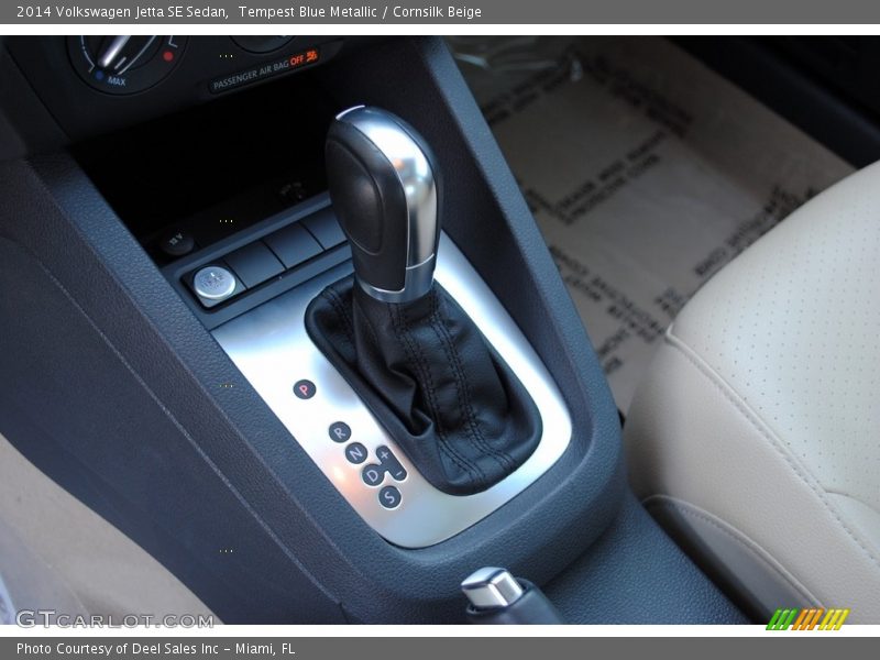 Tempest Blue Metallic / Cornsilk Beige 2014 Volkswagen Jetta SE Sedan