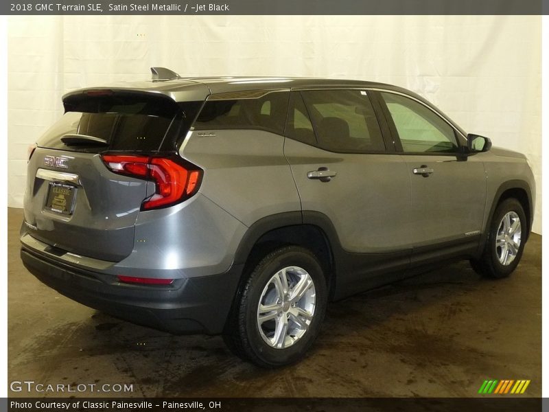 Satin Steel Metallic / ­Jet Black 2018 GMC Terrain SLE
