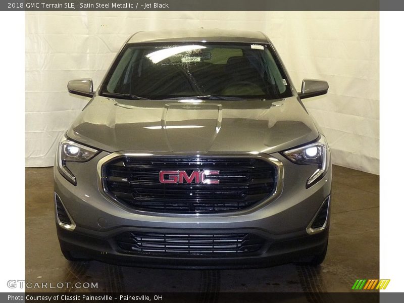 Satin Steel Metallic / ­Jet Black 2018 GMC Terrain SLE