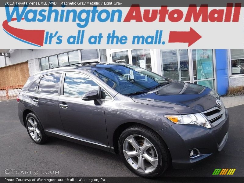 Magnetic Gray Metallic / Light Gray 2013 Toyota Venza XLE AWD