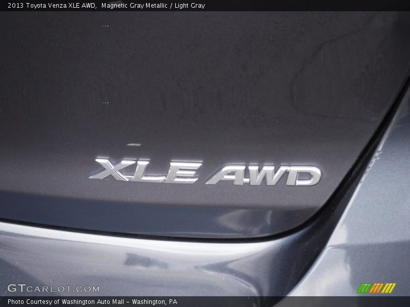 Magnetic Gray Metallic / Light Gray 2013 Toyota Venza XLE AWD