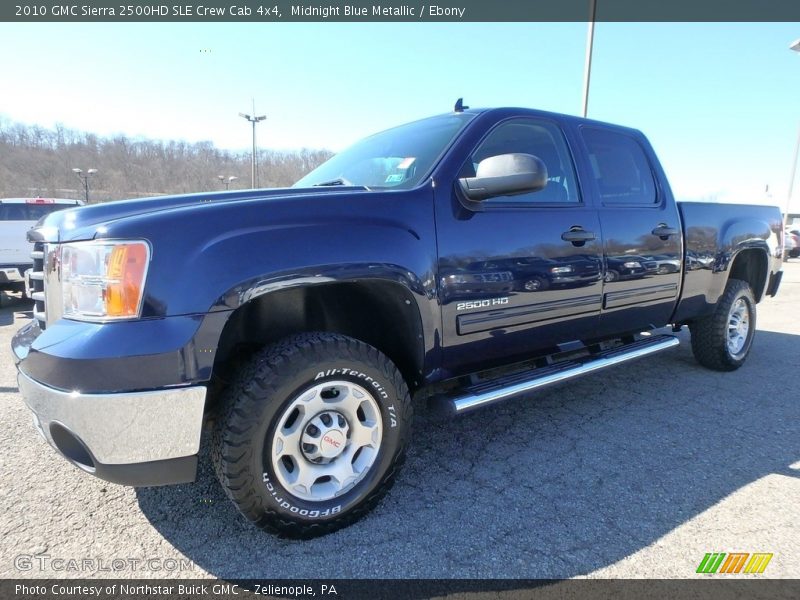 Midnight Blue Metallic / Ebony 2010 GMC Sierra 2500HD SLE Crew Cab 4x4