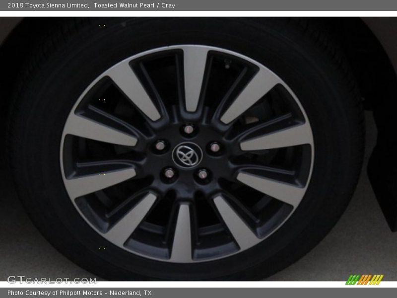 Toasted Walnut Pearl / Gray 2018 Toyota Sienna Limited