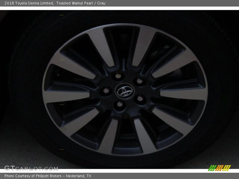 Toasted Walnut Pearl / Gray 2018 Toyota Sienna Limited