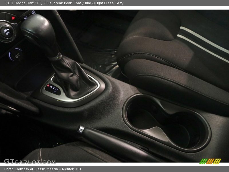 Blue Streak Pearl Coat / Black/Light Diesel Gray 2013 Dodge Dart SXT