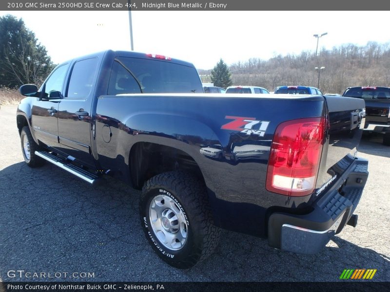 Midnight Blue Metallic / Ebony 2010 GMC Sierra 2500HD SLE Crew Cab 4x4
