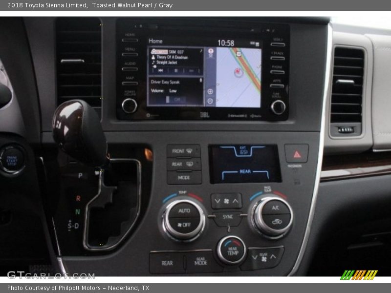 Toasted Walnut Pearl / Gray 2018 Toyota Sienna Limited