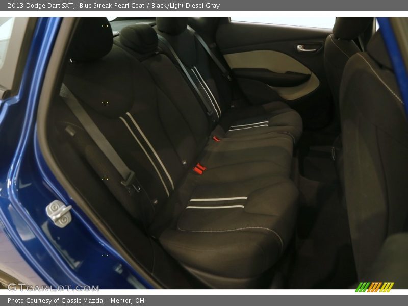 Blue Streak Pearl Coat / Black/Light Diesel Gray 2013 Dodge Dart SXT