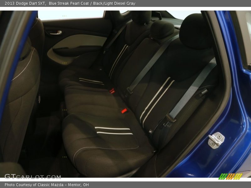 Blue Streak Pearl Coat / Black/Light Diesel Gray 2013 Dodge Dart SXT