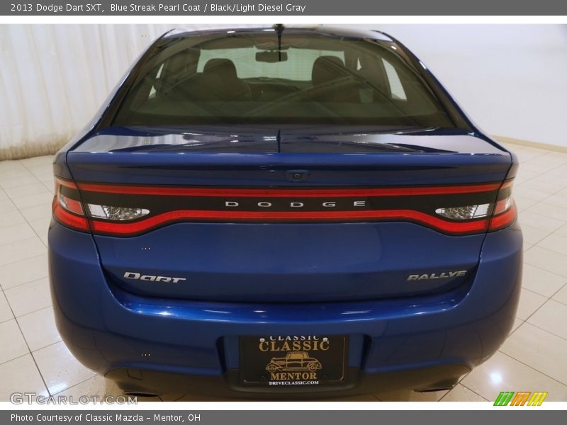 Blue Streak Pearl Coat / Black/Light Diesel Gray 2013 Dodge Dart SXT