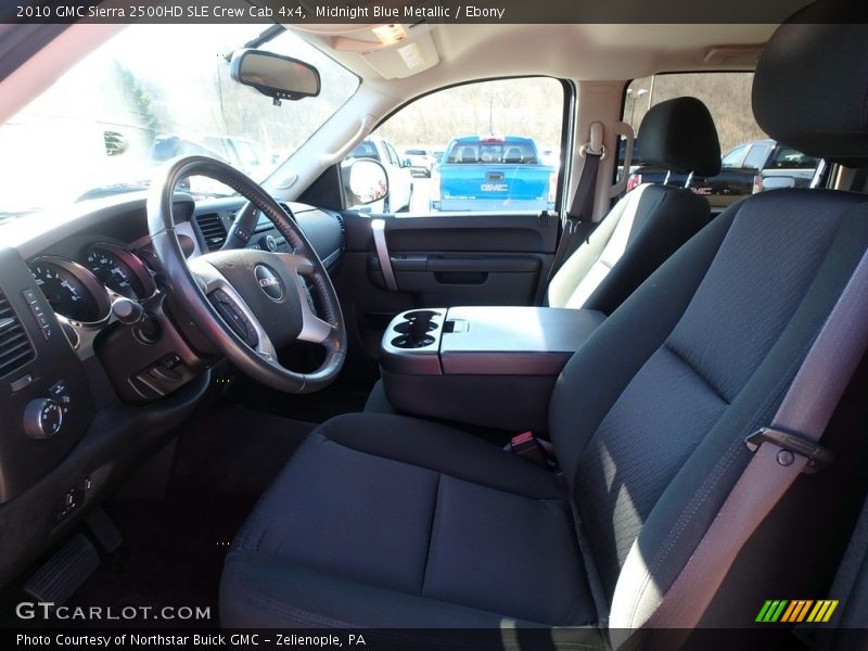 Midnight Blue Metallic / Ebony 2010 GMC Sierra 2500HD SLE Crew Cab 4x4