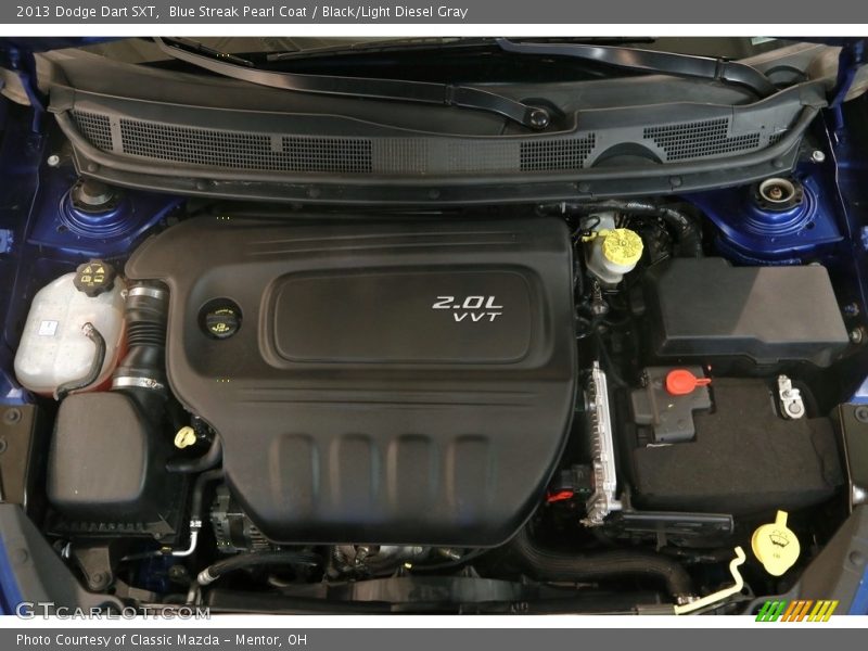 Blue Streak Pearl Coat / Black/Light Diesel Gray 2013 Dodge Dart SXT