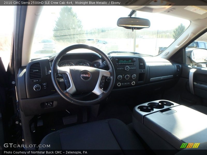 Midnight Blue Metallic / Ebony 2010 GMC Sierra 2500HD SLE Crew Cab 4x4