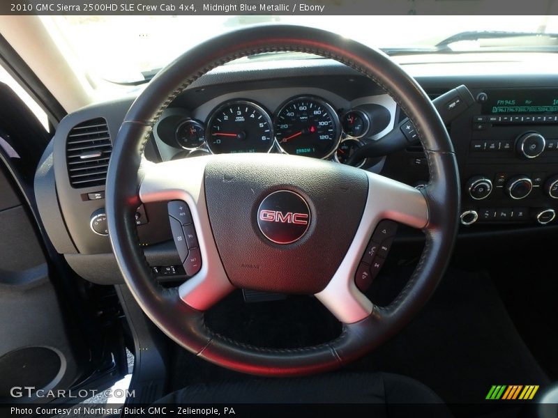 Midnight Blue Metallic / Ebony 2010 GMC Sierra 2500HD SLE Crew Cab 4x4