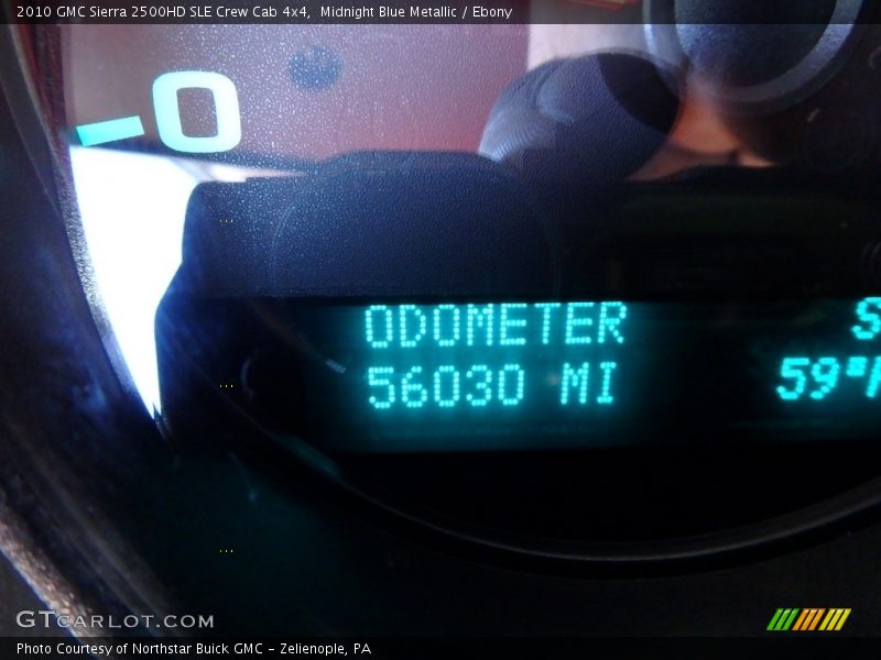 Midnight Blue Metallic / Ebony 2010 GMC Sierra 2500HD SLE Crew Cab 4x4