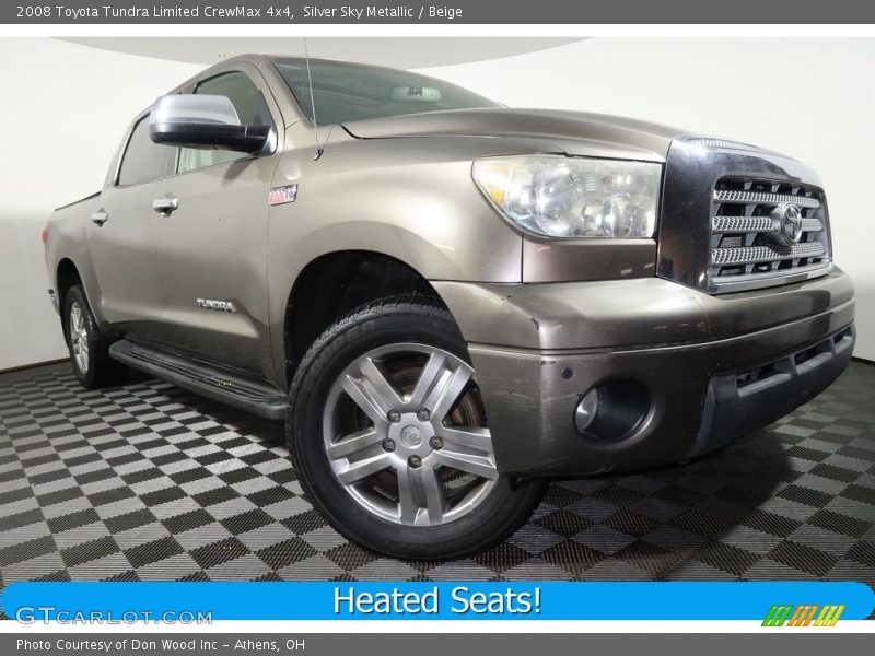 Silver Sky Metallic / Beige 2008 Toyota Tundra Limited CrewMax 4x4