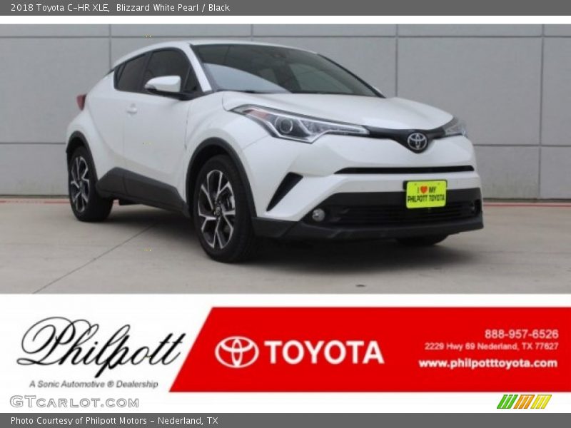 Blizzard White Pearl / Black 2018 Toyota C-HR XLE