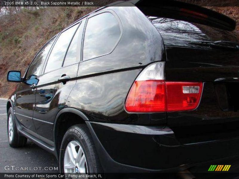 Black Sapphire Metallic / Black 2006 BMW X5 3.0i