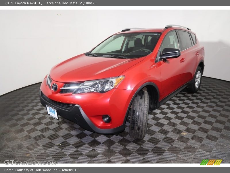 Barcelona Red Metallic / Black 2015 Toyota RAV4 LE