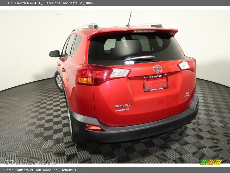 Barcelona Red Metallic / Black 2015 Toyota RAV4 LE