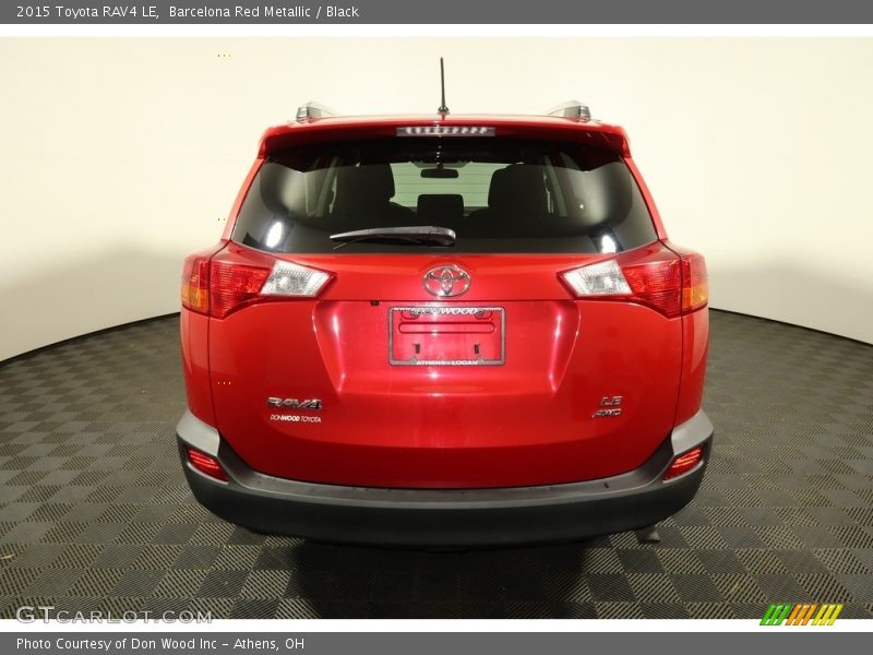 Barcelona Red Metallic / Black 2015 Toyota RAV4 LE