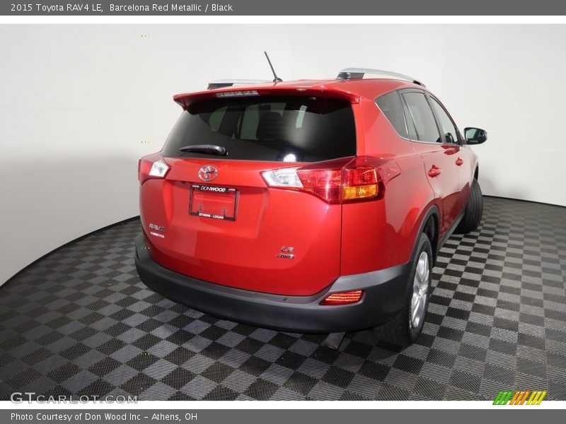 Barcelona Red Metallic / Black 2015 Toyota RAV4 LE