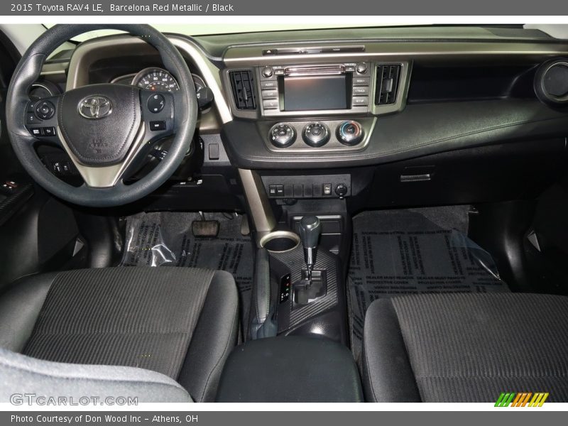 Barcelona Red Metallic / Black 2015 Toyota RAV4 LE