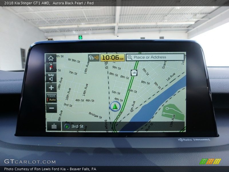 Aurora Black Pearl / Red 2018 Kia Stinger GT1 AWD