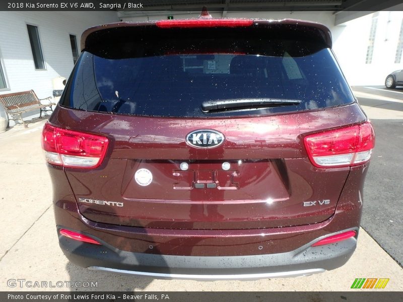 Sangria / Black 2018 Kia Sorento EX V6 AWD