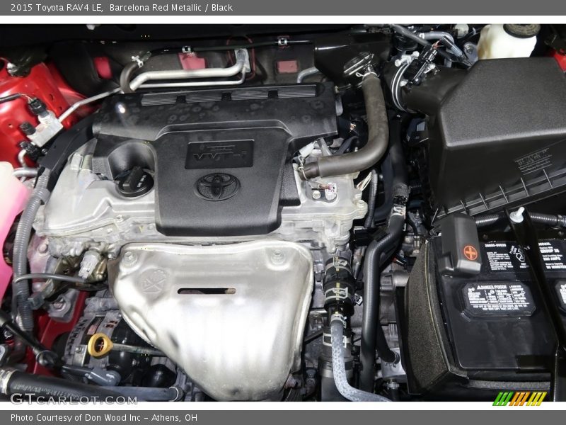Barcelona Red Metallic / Black 2015 Toyota RAV4 LE
