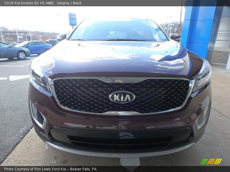 Sangria / Black 2018 Kia Sorento EX V6 AWD