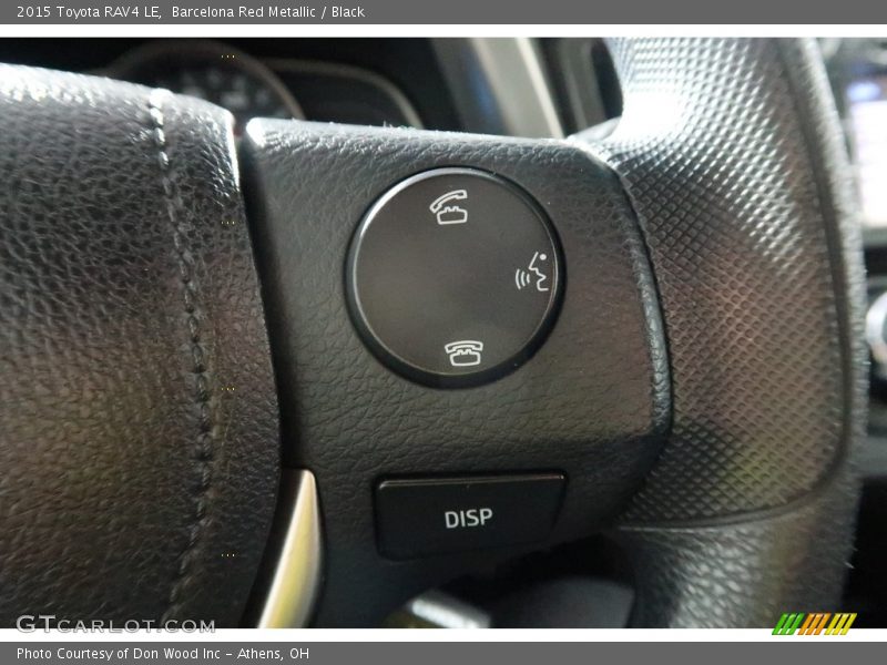 Barcelona Red Metallic / Black 2015 Toyota RAV4 LE