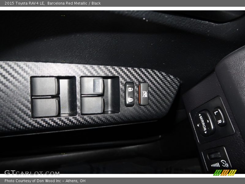 Barcelona Red Metallic / Black 2015 Toyota RAV4 LE