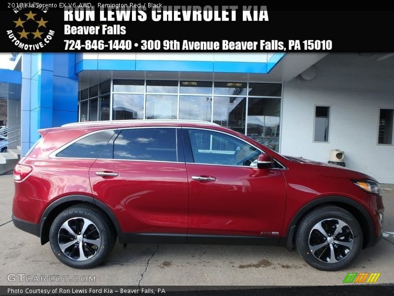 Remington Red / Black 2018 Kia Sorento EX V6 AWD