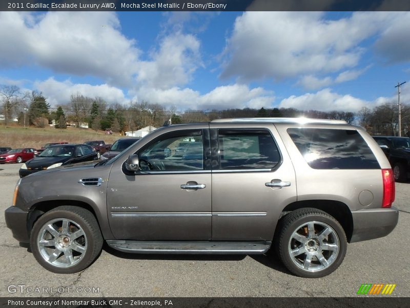 Mocha Steel Metallic / Ebony/Ebony 2011 Cadillac Escalade Luxury AWD